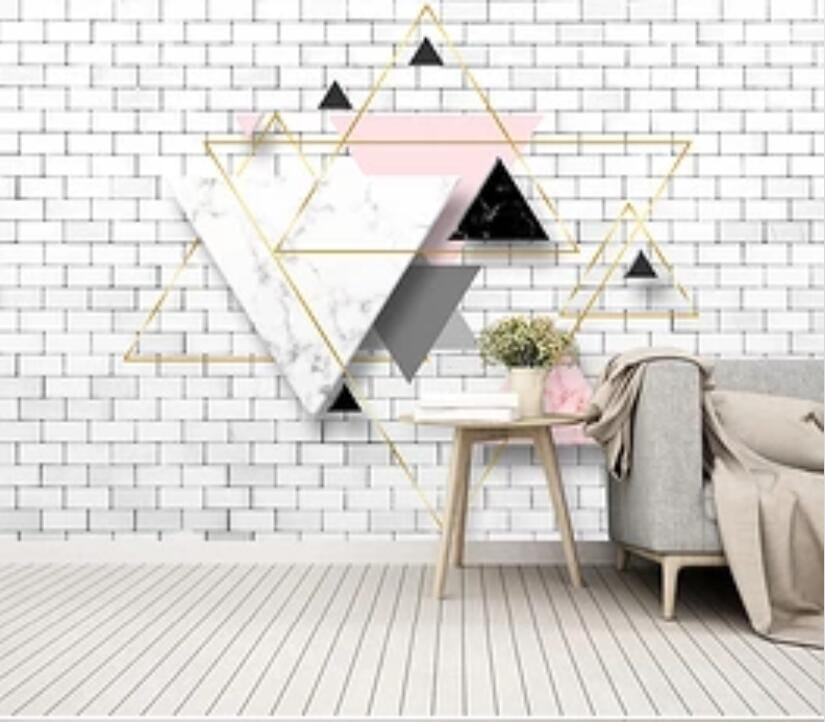 3D Colored Triangle 2456 Wall Murals Wallpaper AJ Wallpaper 2 