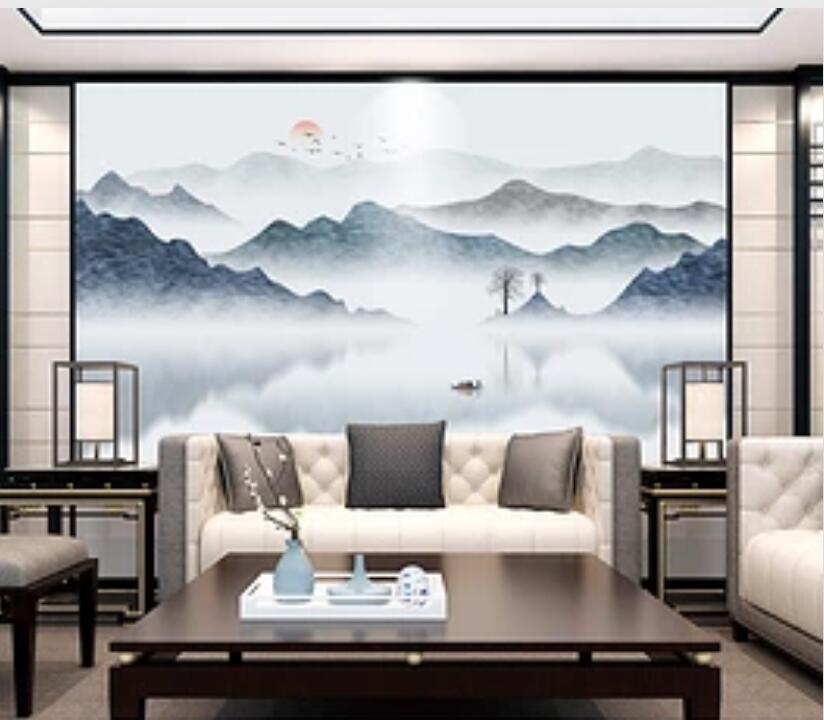 3D Misty Valley 1314 Wall Murals Wallpaper AJ Wallpaper 2 