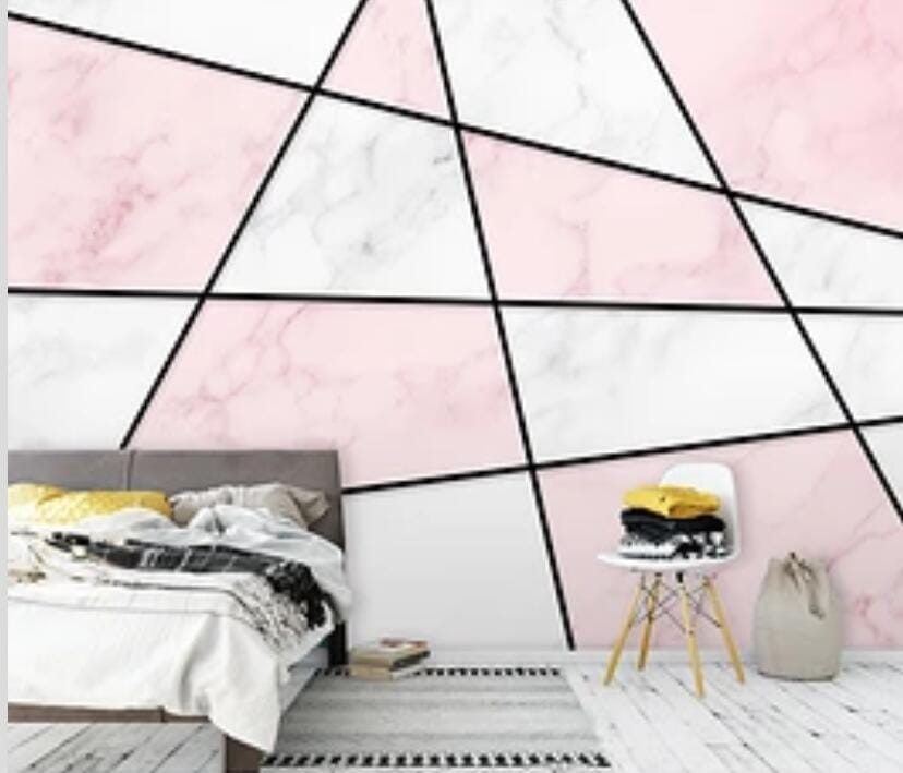 3D Pink Geometry 2271 Wall Murals Wallpaper AJ Wallpaper 2 
