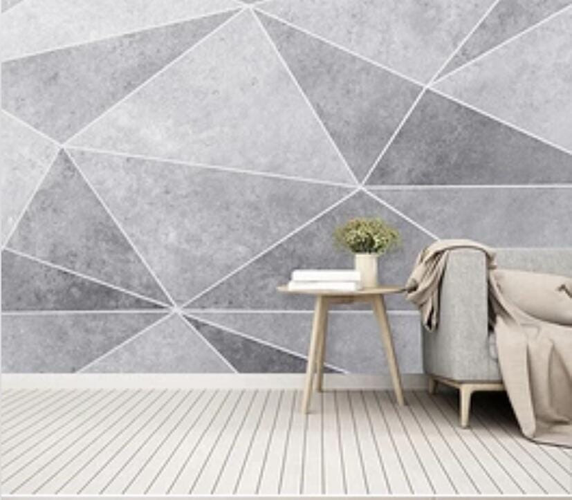 3D White Triangle 2251 Wall Murals Wallpaper AJ Wallpaper 2 