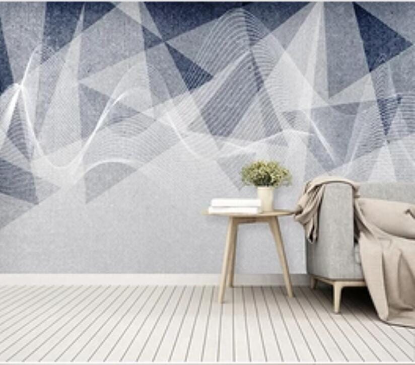 3D White Triangle 2249 Wall Murals Wallpaper AJ Wallpaper 2 