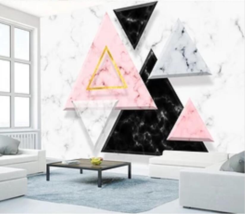 3D Colored Triangle 989 Wall Murals Wallpaper AJ Wallpaper 2 