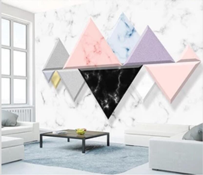 3D Triangle 2243 Wall Murals Wallpaper AJ Wallpaper 2 