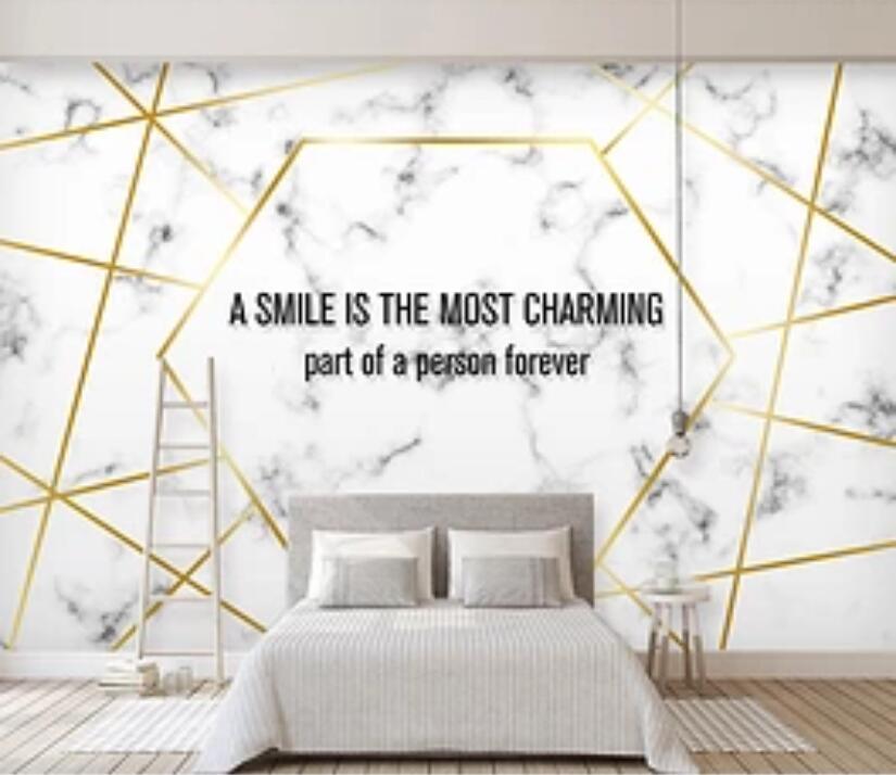 3D Golden Lines 968 Wall Murals Wallpaper AJ Wallpaper 2 
