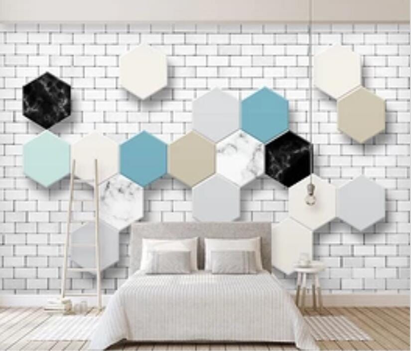 3D Colored Rhombus 2224 Wall Murals Wallpaper AJ Wallpaper 2 
