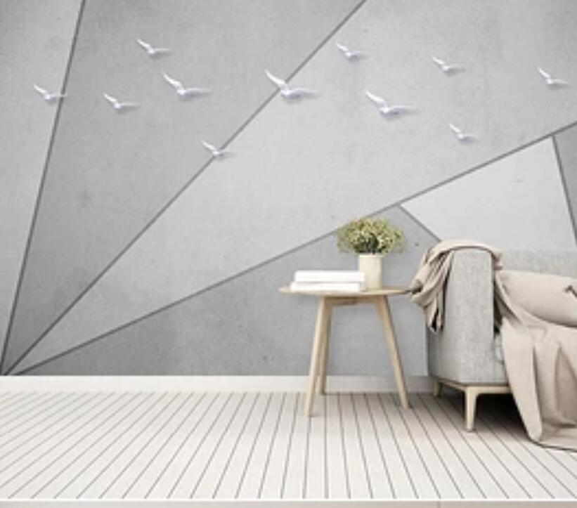 3D Line Patchwork 906 Wall Murals Wallpaper AJ Wallpaper 2 