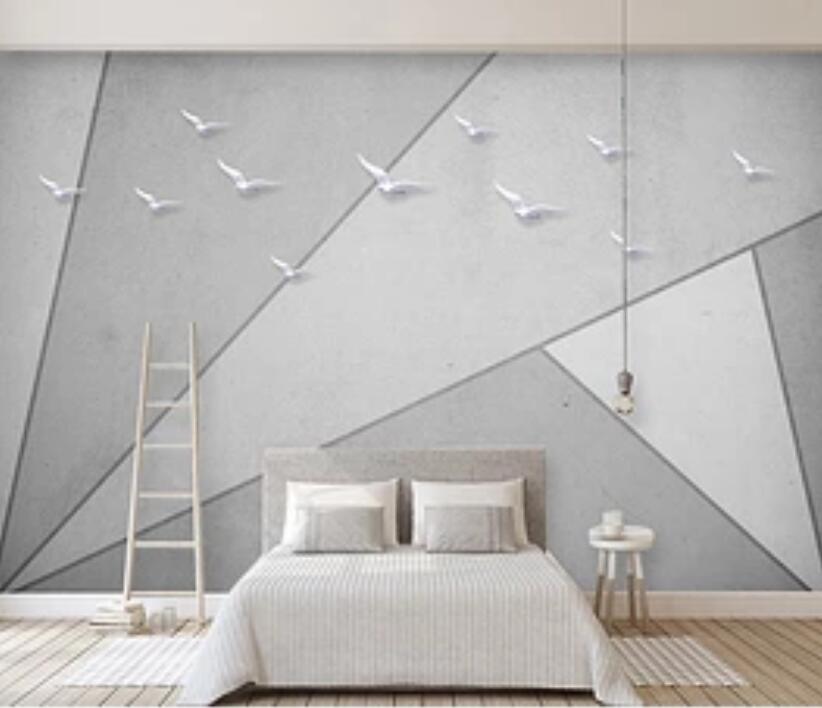 3D Line Patchwork 906 Wall Murals Wallpaper AJ Wallpaper 2 