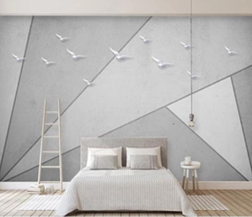 3D White Minimalism 2184 Wall Murals Wallpaper AJ Wallpaper 2 