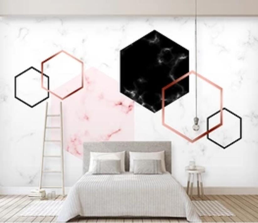 3D Color Geometry 2021 Wall Murals Wallpaper AJ Wallpaper 2 