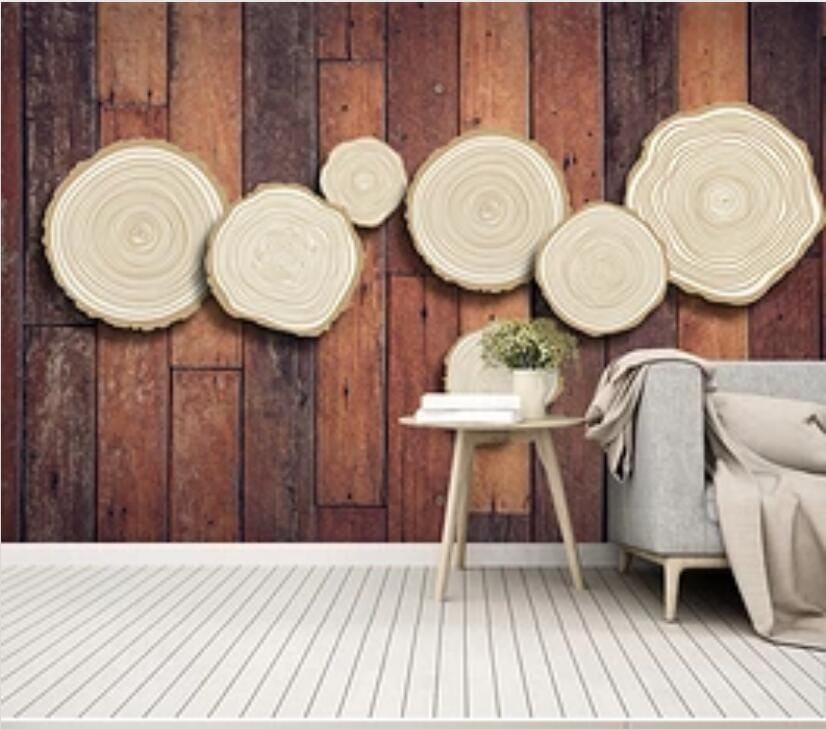 3D Round Wood 2187 Wall Murals Wallpaper AJ Wallpaper 2 
