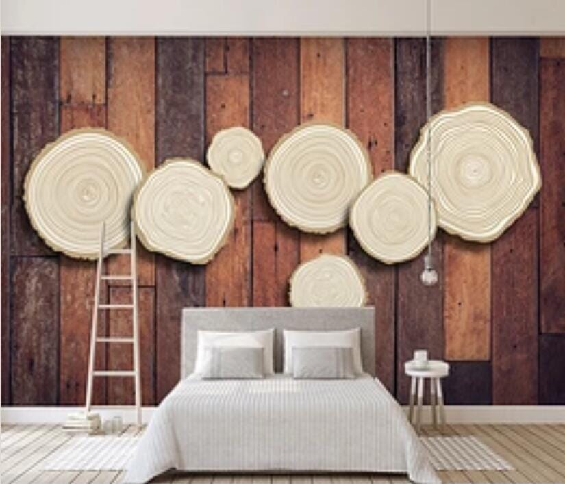 3D Round Wood 2187 Wall Murals Wallpaper AJ Wallpaper 2 