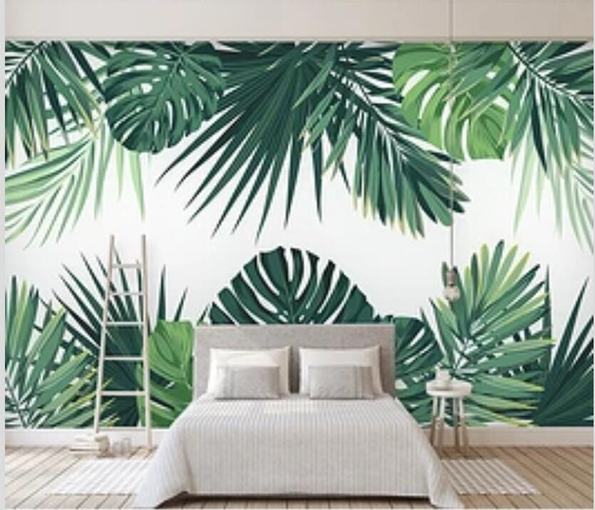 3D Green Leaf 1965 Wall Murals Wallpaper AJ Wallpaper 2 
