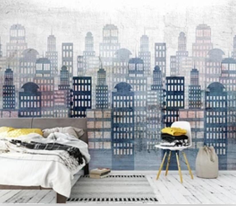 3D High-rise Building 637 Wall Murals Wallpaper AJ Wallpaper 2 