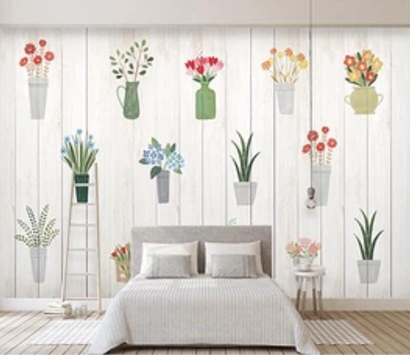 3D Green Plant 1951 Wall Murals Wallpaper AJ Wallpaper 2 