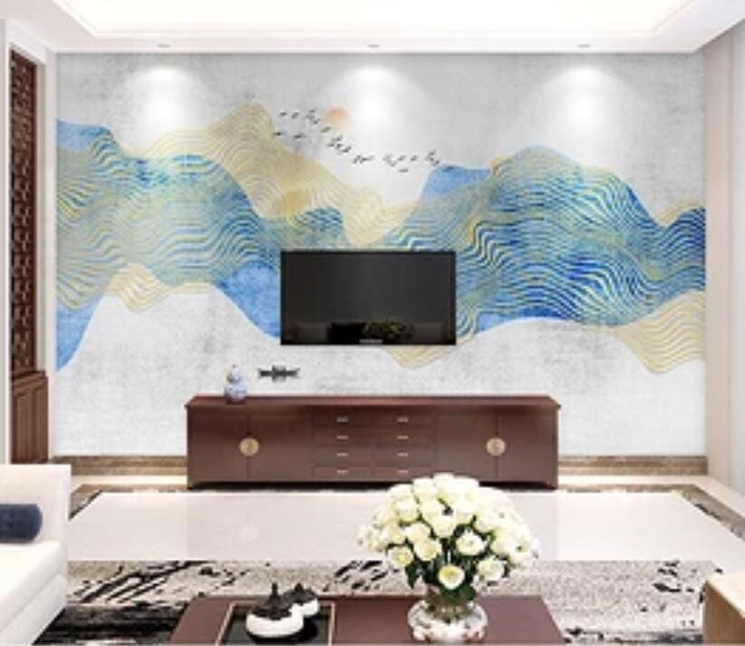 3D Wave Bird 1916 Wall Murals Wallpaper AJ Wallpaper 2 
