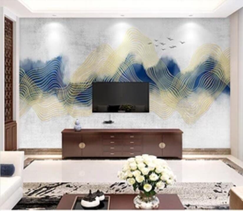 3D Wave Bird 1915 Wall Murals Wallpaper AJ Wallpaper 2 