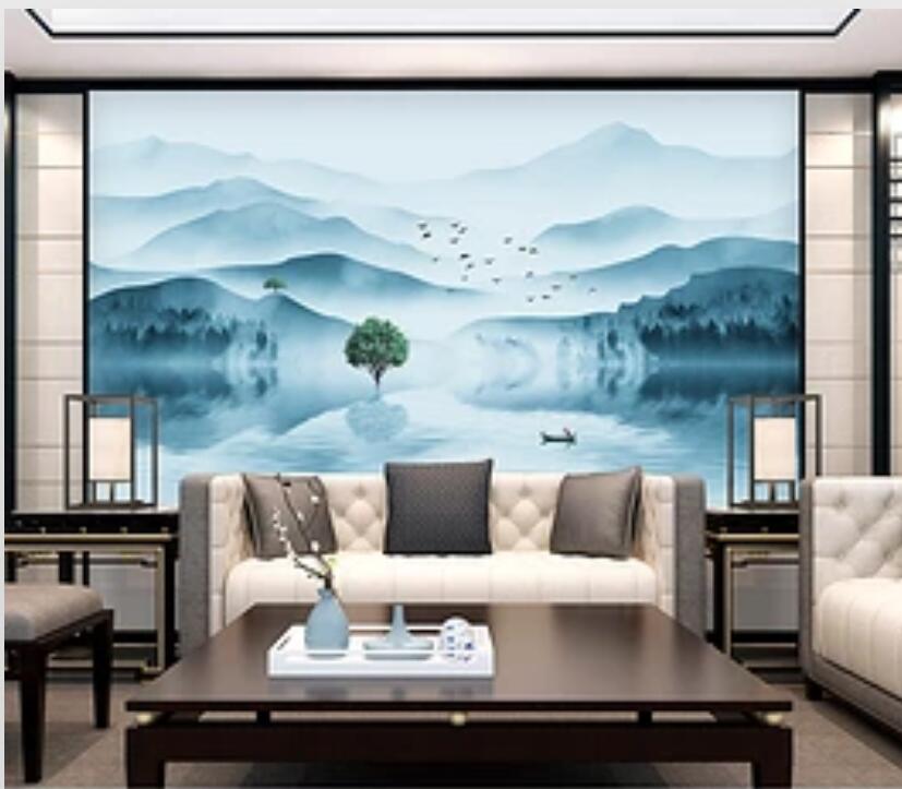3D Misty Valley 570 Wall Murals Wallpaper AJ Wallpaper 2 