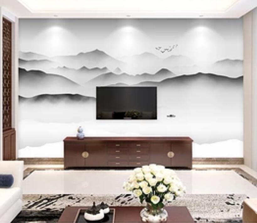 3D Misty Valley 546 Wall Murals Wallpaper AJ Wallpaper 2 