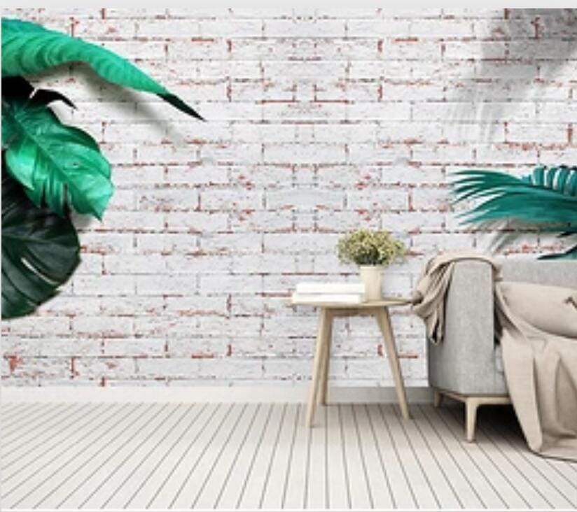 3D Green Leaf 1860 Wall Murals Wallpaper AJ Wallpaper 2 