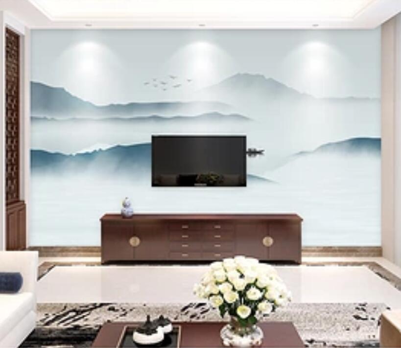 3D Misty Valley 472 Wall Murals Wallpaper AJ Wallpaper 2 