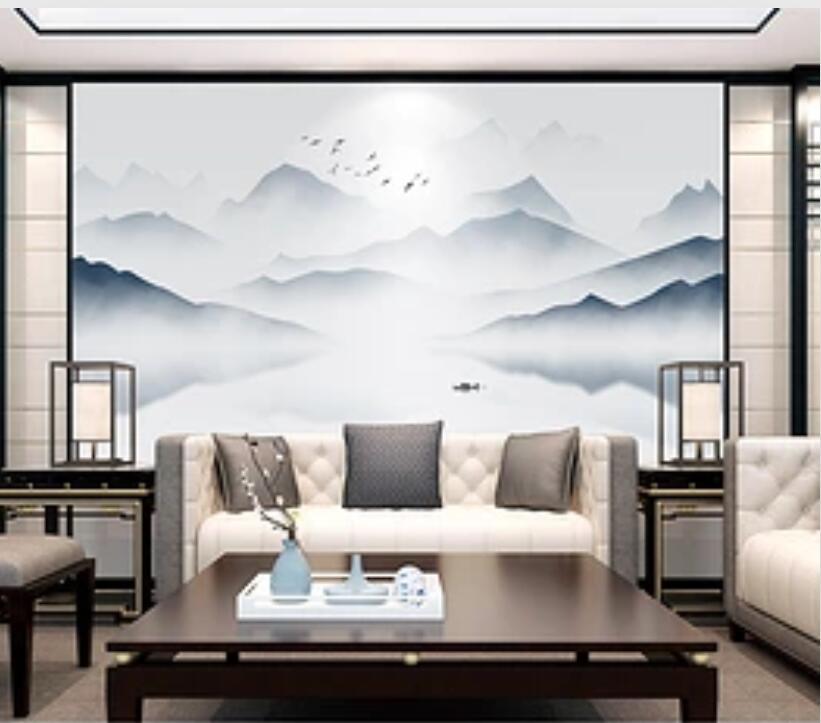 3D Misty Valley 409 Wall Murals Wallpaper AJ Wallpaper 2 