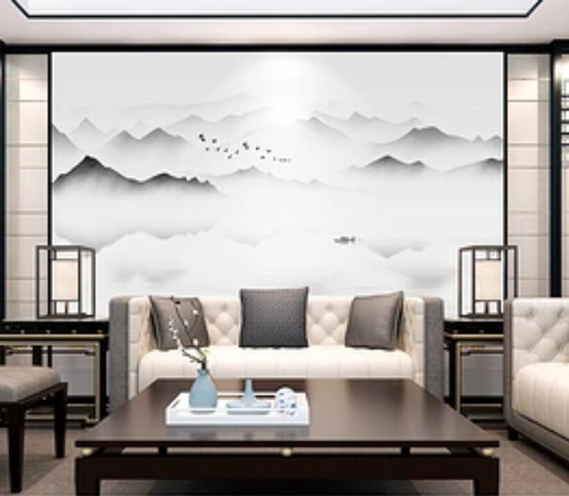 3D Misty Valley 407 Wall Murals Wallpaper AJ Wallpaper 2 
