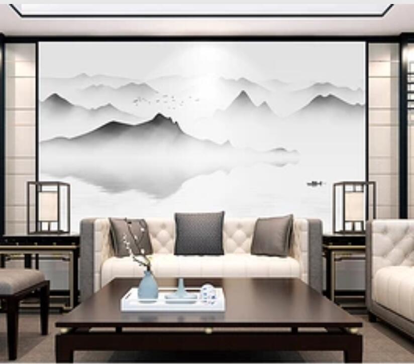 3D Misty Valley 406 Wall Murals Wallpaper AJ Wallpaper 2 