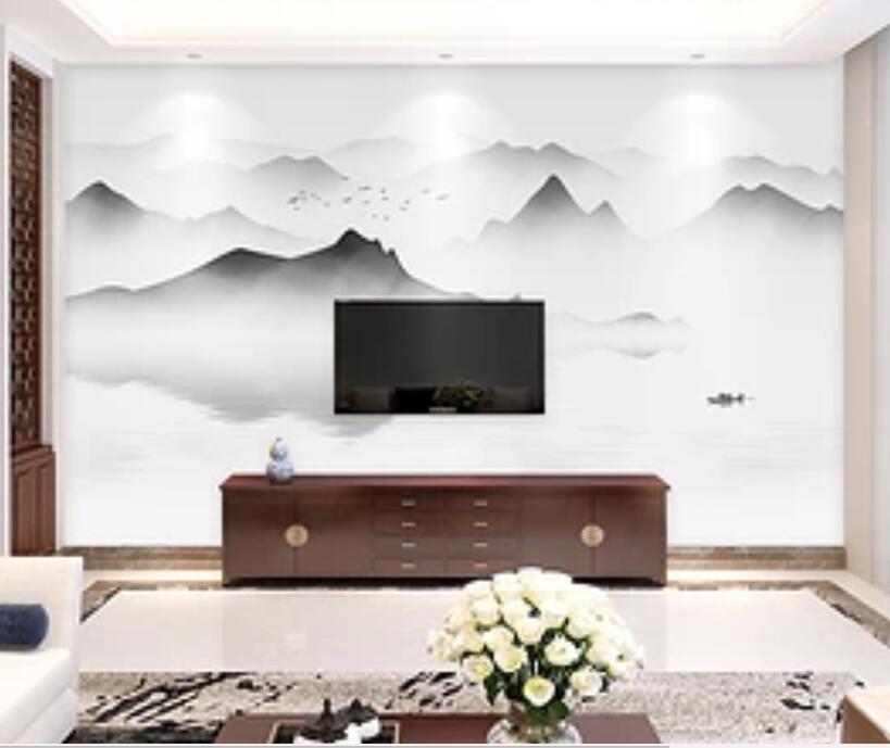 3D Misty Valley 406 Wall Murals Wallpaper AJ Wallpaper 2 