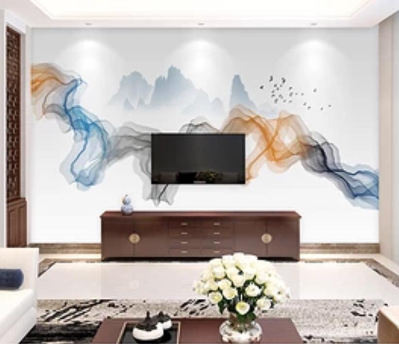 3D Misty Valley 384 Wall Murals Wallpaper AJ Wallpaper 2 