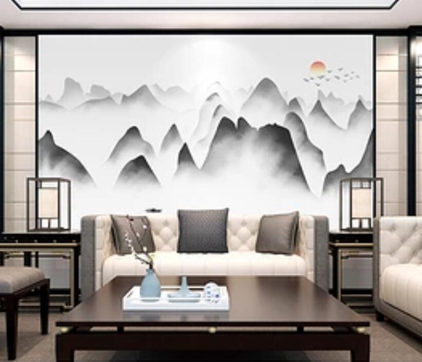 3D Misty Valley 381 Wall Murals Wallpaper AJ Wallpaper 2 