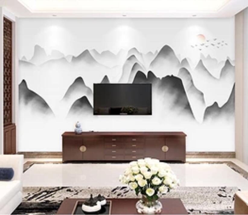 3D Misty Valley 381 Wall Murals Wallpaper AJ Wallpaper 2 