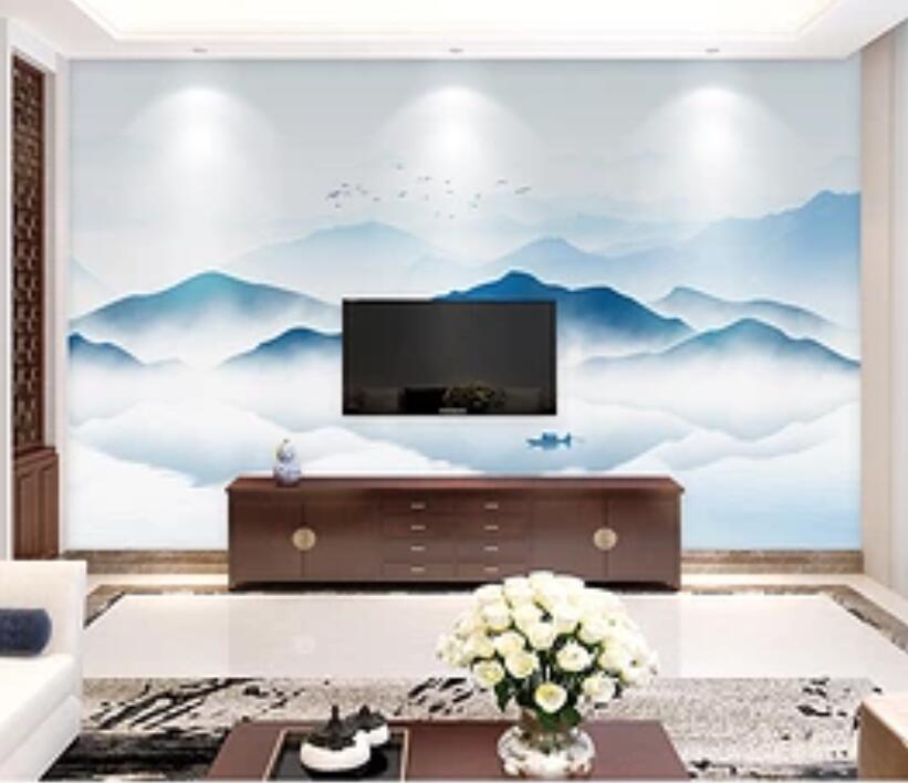 3D Misty Valley 372 Wall Murals Wallpaper AJ Wallpaper 2 