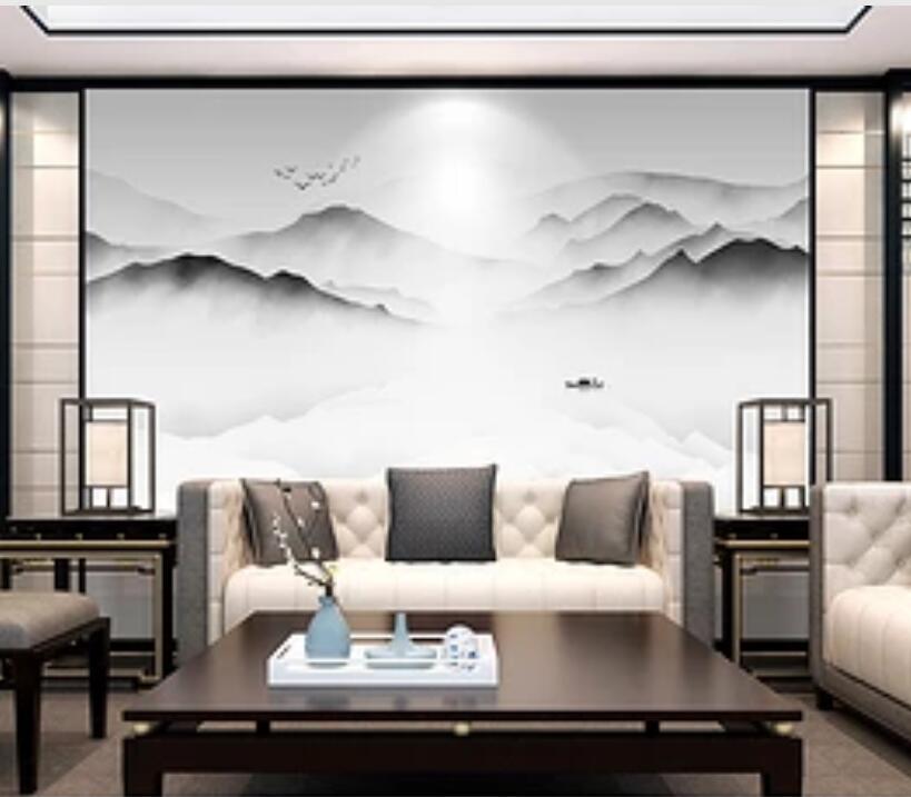 3D Mountain Cloud 352 Wall Murals Wallpaper AJ Wallpaper 2 
