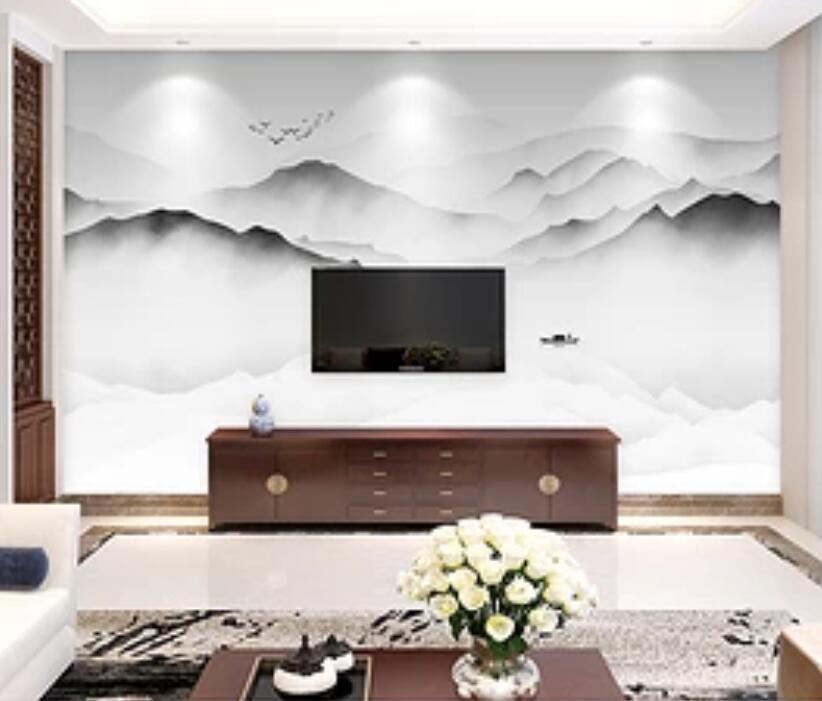 3D Mountain Cloud 352 Wall Murals Wallpaper AJ Wallpaper 2 