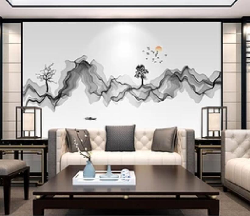 3D Black Wave 328 Wall Murals Wallpaper AJ Wallpaper 2 