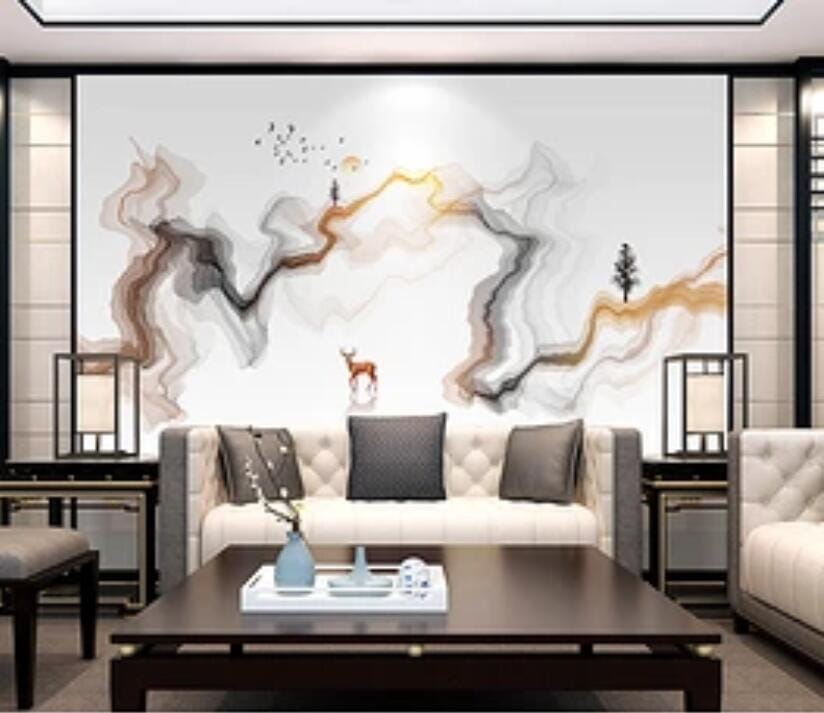 3D Rainbow Fawn 1715 Wall Murals Wallpaper AJ Wallpaper 2 