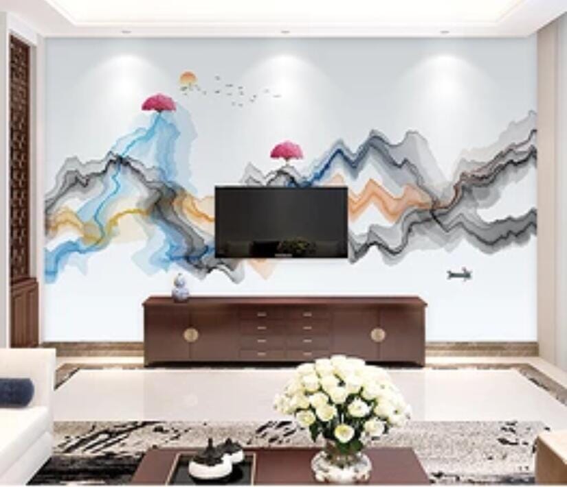 3D Color Wave 1712 Wall Murals Wallpaper AJ Wallpaper 2 