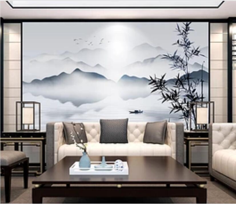 3D Forest Mountain 318 Wall Murals Wallpaper AJ Wallpaper 2 