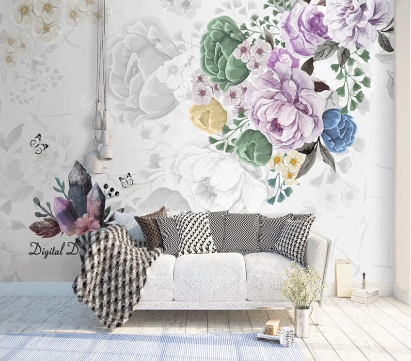 3D Flower 1334 Wall Murals Wallpaper AJ Wallpaper 2 