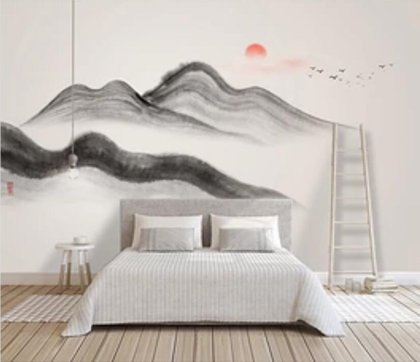 3D Mountain River 1928 Wall Murals Wallpaper AJ Wallpaper 2 