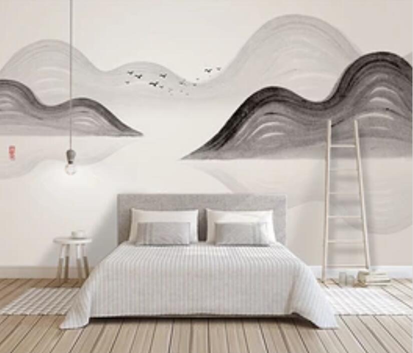 3D Mountain River 1919 Wall Murals Wallpaper AJ Wallpaper 2 