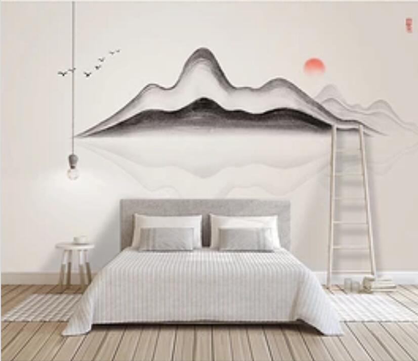 3D Mountain River 1916 Wall Murals Wallpaper AJ Wallpaper 2 