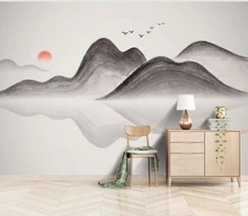 3D Mountain River 1914 Wall Murals Wallpaper AJ Wallpaper 2 