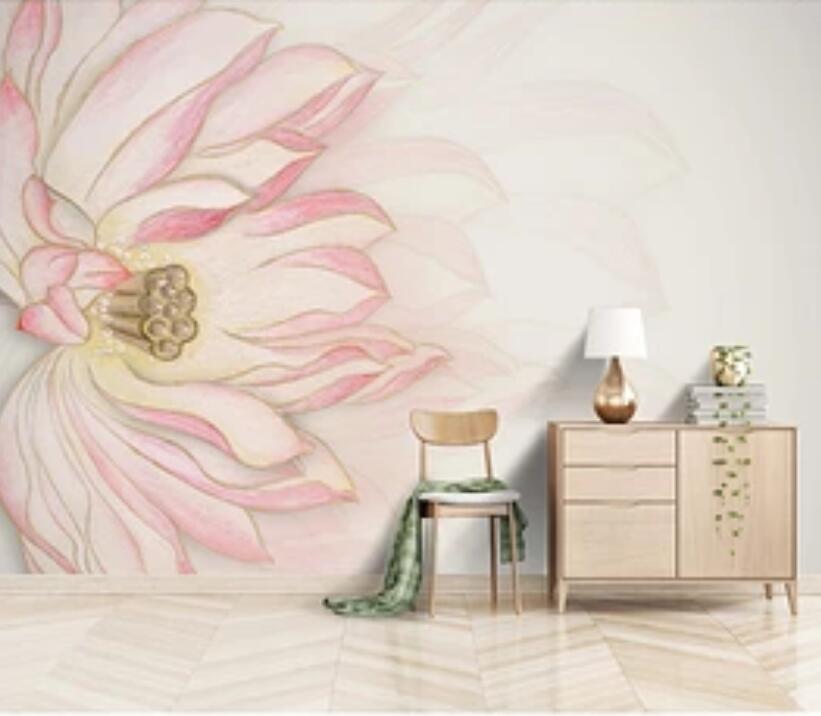 3D Lotus 1880 Wall Murals Wallpaper AJ Wallpaper 2 