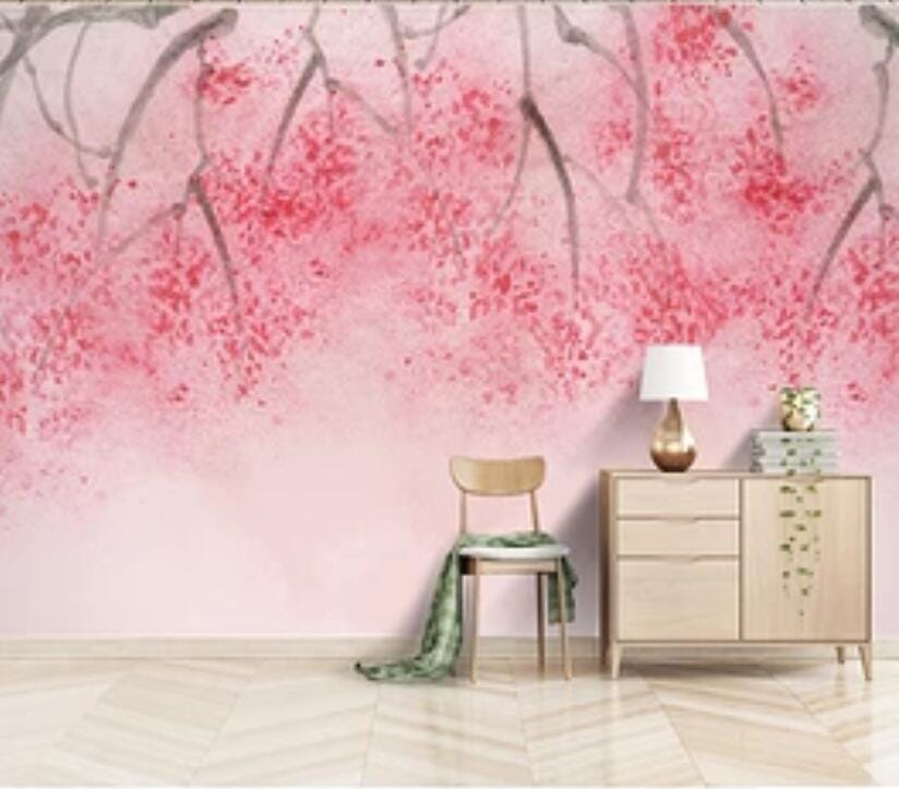 3D Pink Flowers 2825 Wall Murals Wallpaper AJ Wallpaper 2 