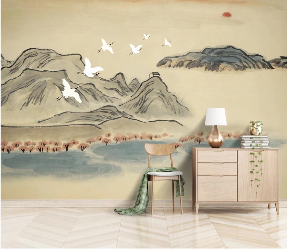 3D Misty Valley 1608 Wall Murals Wallpaper AJ Wallpaper 2 