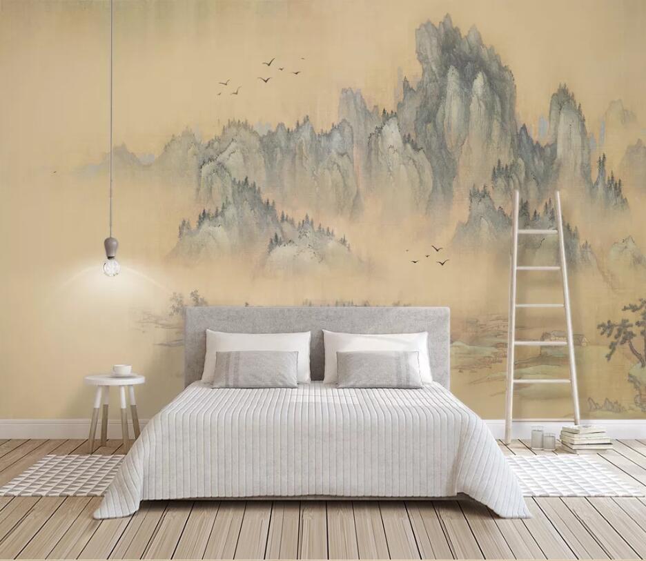 3D Misty Valley 1535 Wall Murals Wallpaper AJ Wallpaper 2 