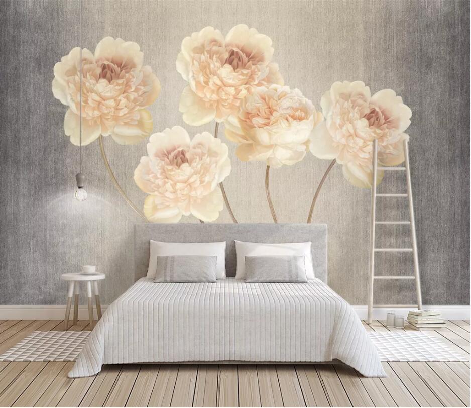 3D Pink Flowers 1333 Wall Murals Wallpaper AJ Wallpaper 2 