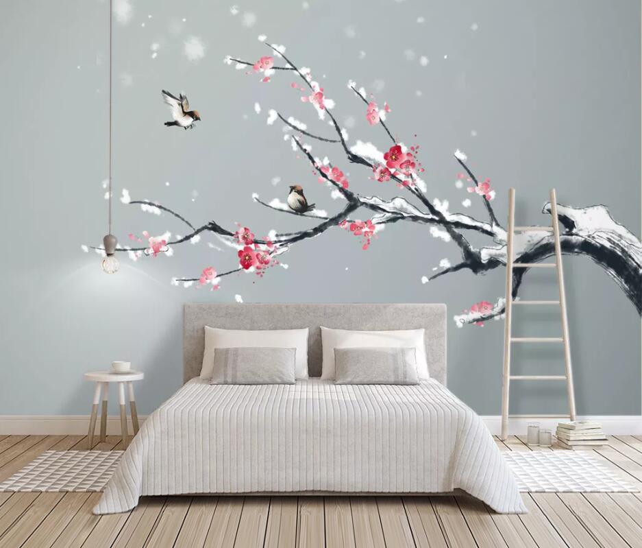 3D Red Plum 1144 Wall Murals Wallpaper AJ Wallpaper 2 