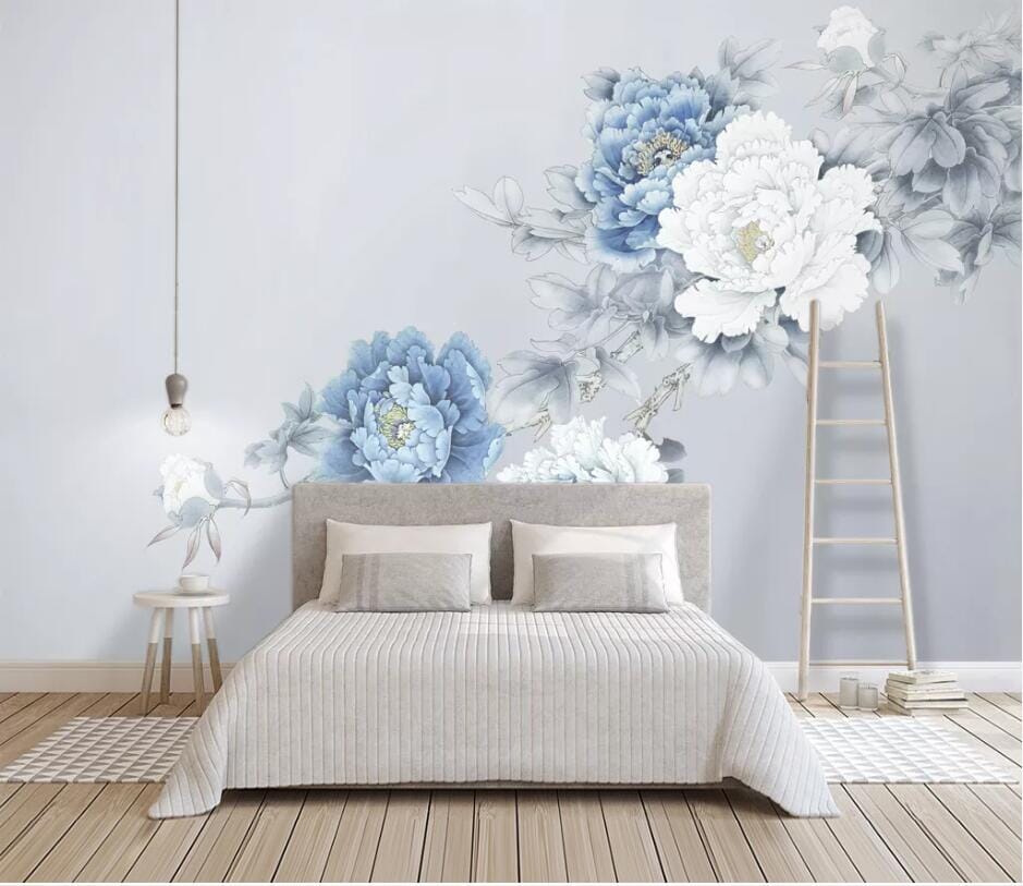3D Flower Butterfly 2263 Wall Murals Wallpaper AJ Wallpaper 2 